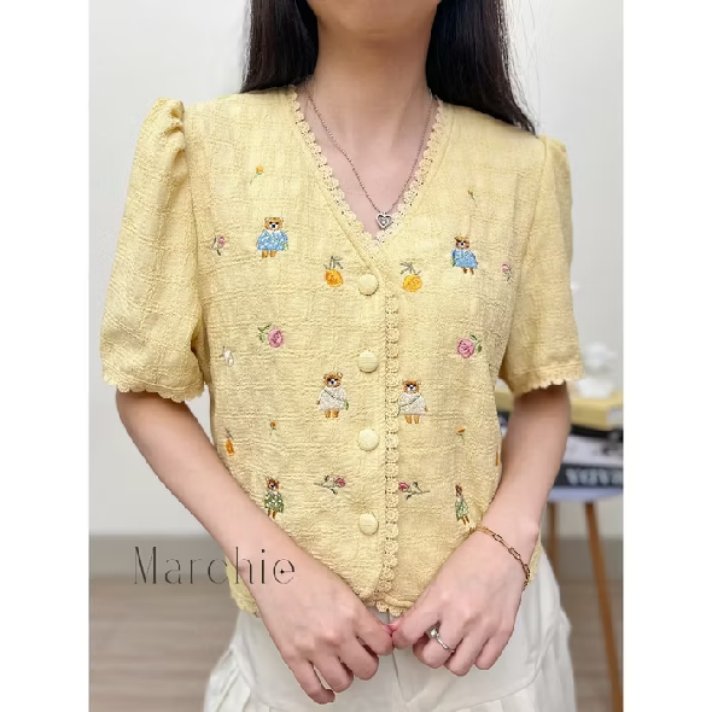 nuansea's tweet photo. hey lucu banget bordiran karakternya✨🥺 bikin salfok kalo pake baju ini👀 https://t.co/T6l9Dr7TKM