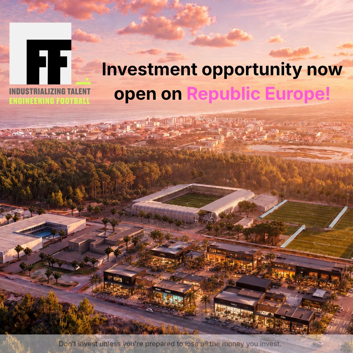 TheTFFGroup's tweet photo. Investment in The Football Factory is now open for pre-registered users on @join_r_europe!

In a few minutes, we are up to 45% of the set minimum target. If it sounds like a lot, it’s because it is ─ and you can be a part of it from the go. The public round will be open soon. https://t.co/8k6wxsqebI