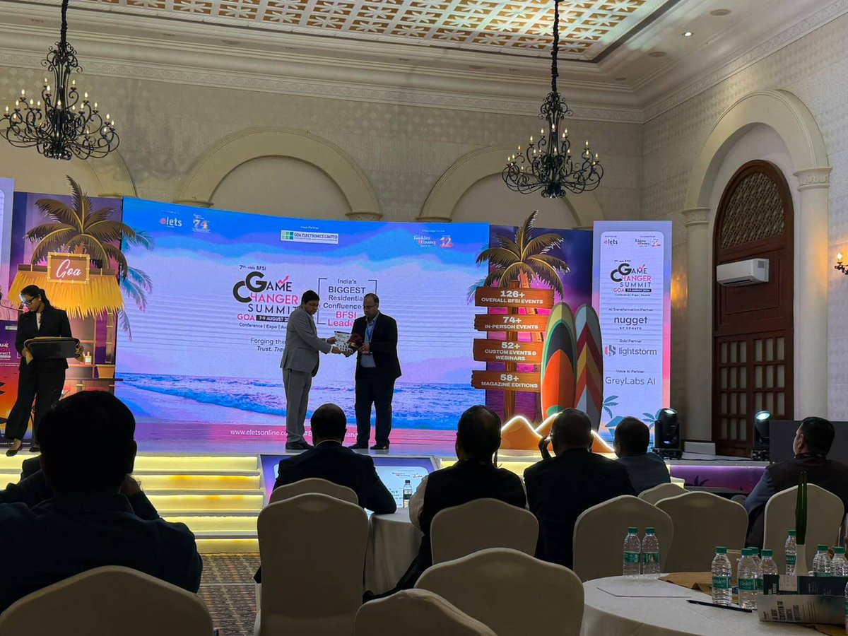 Devnagri_AI's tweet photo. That's a wrap on the 7th Elets BFSI Gamechanger Summit 2026.

Thank you to everyone who connected with the Devnagri AI team. Great conversations on Language AI, enterprise adoption, and the future of BFSI.

See you at the next one!

#BFSIGamechanger2026 #EnterpriseAI #LanguageAI https://t.co/4OpyslQhdb