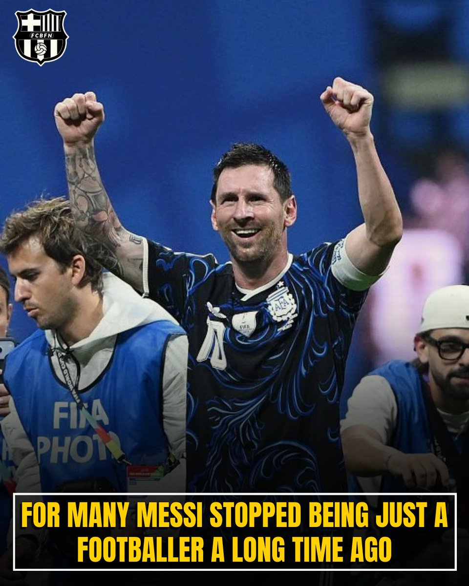 fcbfn_live's tweet photo. I don't think there has ever been a footballer who has been genuinely loved the way Lionel Messi is.

I'm not talking about fans praising him or glazing him because he's successful. I'm talking about something much deeper. The kind of love where you don't just want someone to win—you genuinely want to see them happy, and their happiness makes you happy.

We've been through so much with Messi. We've witnessed the absolute highest highs and the lowest lows. We've watched him experience glory, heartbreak, criticism, doubt, redemption and everything in between. We've seen him at the extreme ends of both joy and pain, and somehow, that journey made the bond even stronger.

That's what makes Messi different. For millions around the world, he stopped being just a footballer a long time ago. He became someone we grew up with, someone whose happiness genuinely matters to us.

And honestly, I don't think I'll ever love another footballer the way I love Messi. ❤️🐐