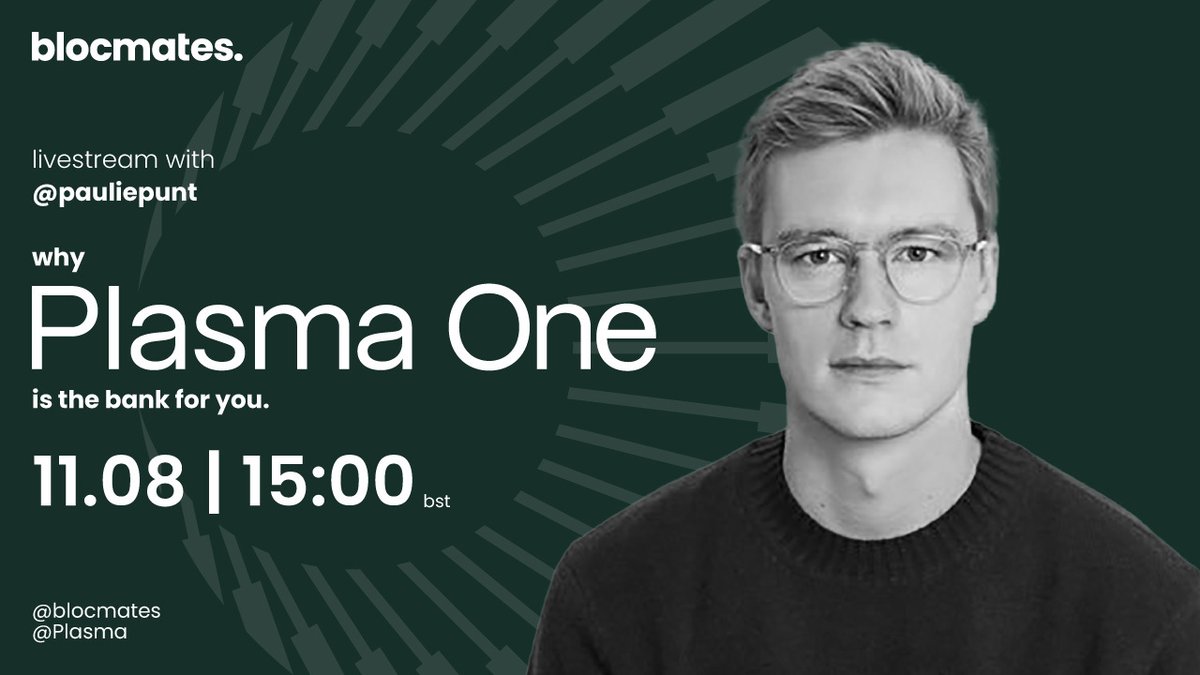 blocmates's tweet photo. We don't usually get excited about banking, but here we are. 

Tomorrow, 3pm bst, @pauliepunt joins us to chat about how much easier life gets when your money can actually move when you need it to. https://t.co/l8Z8dtrPuX