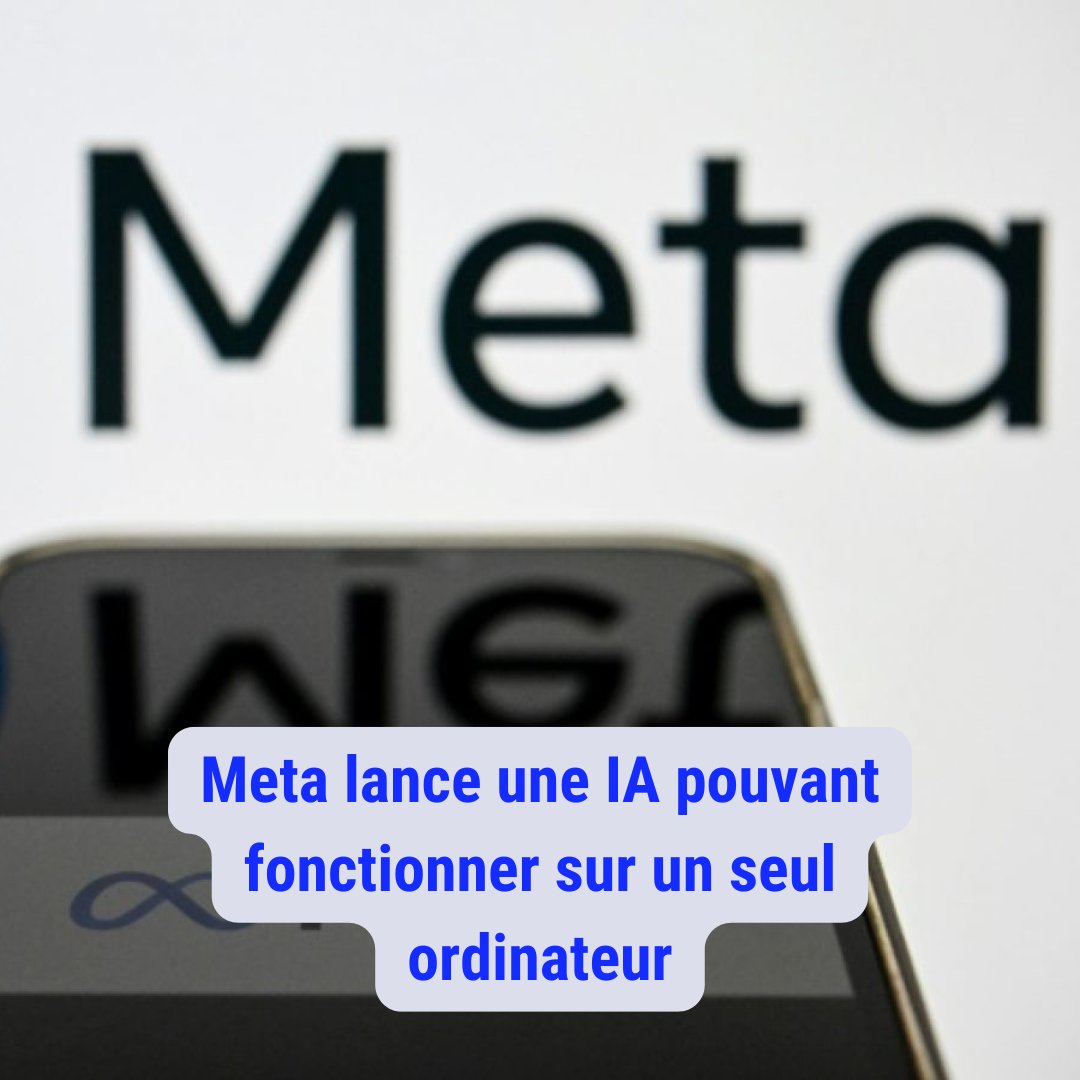 DzNtic's tweet photo. Meta lance une IA pouvant fonctionner sur un seul ordinateur

Les détails dans le lien suivant ⤵
https://t.co/Ismg73u3BU

#meta #IA https://t.co/WJ1ULisDm9
