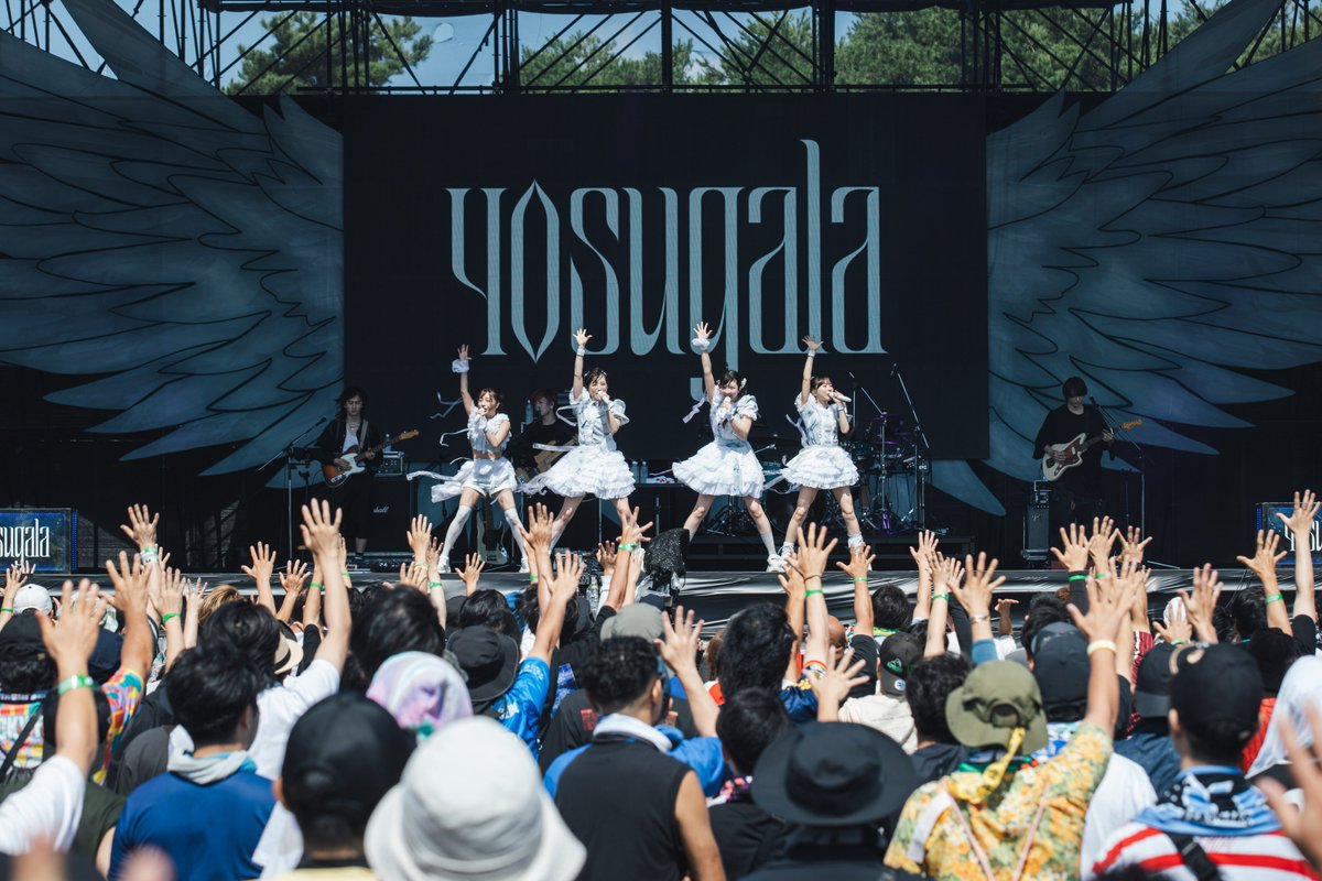 luckyfm_fes's tweet photo. 【SetList + Live Photos】yosugala（Opening Act）
LuckyFes'26
WING STAGE 8/10(月)  9:20〜
▶︎https://t.co/0hC3bSuatl

【SetList】
1. aspiration
2. No border
3. バニバニラ
4. コノユビトマレ
5. indigo
6. canvas
7. Sparkle

@yosugala_info
#yosugala https://t.co/n412Zn7Yqr