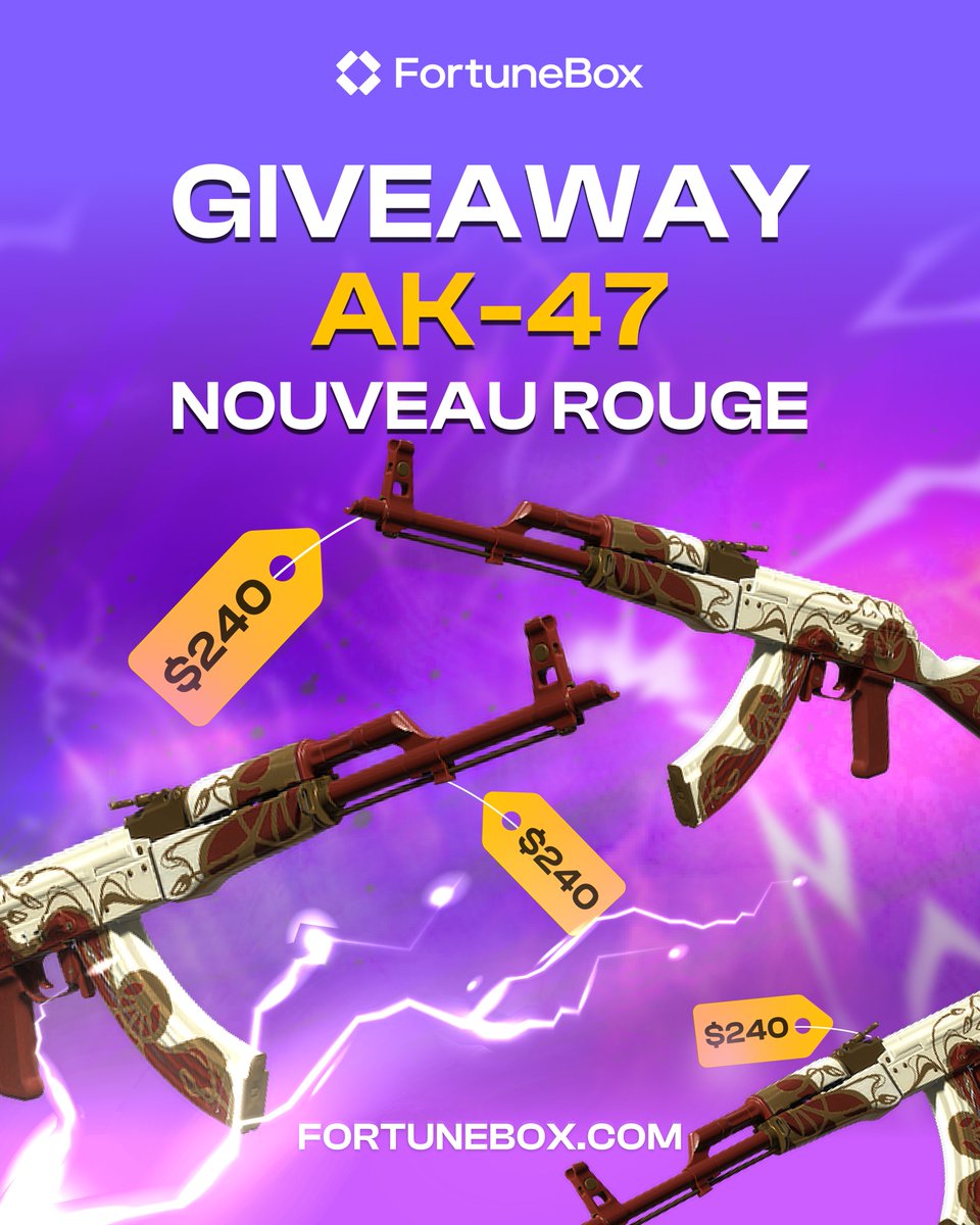 fortuneboxcom's tweet photo. 💥 GIVEAWAY - Nouveau Rouge! 💥

How to enter:
▸ ❤️ &amp; 🔁 
▸ Tag 3 friends
▸ Follow @fortuneboxcom

3 winners. 30 days... Good luck! 🫵 https://t.co/QnkEsffRBb