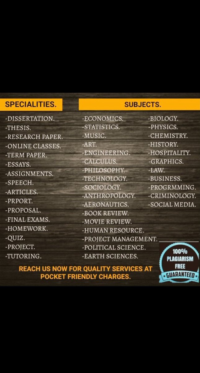 Pro_WritersHub's tweet photo. 📌business, law
📌Math
📌Algebra
📌Calculus
📌#Statistics 
📌biology 
📌Nursing
📌Essay due
📌#Assignment
♦Online class
•research paper
♦#dissertation
•Project
📌marketing
📌Precalculus
📌#chemistry
📌Physics
📌History
📌Fall semester
https://t.co/y3XzyfTxJS https://t.co/csJPLLDl6Q