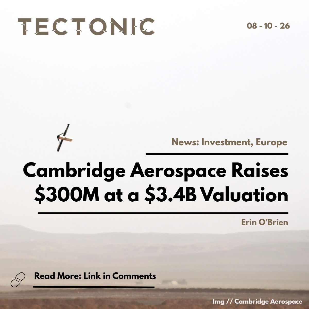 tectonicdefense's tweet photo. 🚀 UK-based defense hotshot @Cambridge_Aero raised a $300M Series C led by @DFJvc, boosting the startup's post-money valuation to $3.4B and total funding to well over $600M.

🔗 Read the full story at the link below https://t.co/FMu9ihyCni