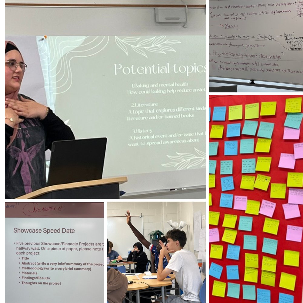 IAFultonSchools's tweet photo. Juniors in the research class are diving into discovery and collaboration, strengthening relationships with peers and teachers. Exciting times ahead for pinnacle projects! 

@FultonCoSchools @FultonZone7 @ia_kent #IAPinnacle, #StudentPassionProject, #StudentChoiceAndVoice https://t.co/AsfJypSPJ5