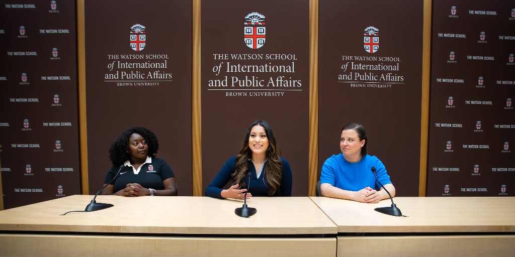 Watson_School's tweet photo. The Watson School of International and Public Affairs celebrated a milestone on July 1: one year since its launch as @BrownUniversity's first new school in over a decade, with a bold vision to address the world's most pressing economic, political, social and policy challenges.

Learn more: https://t.co/8aAUQmFnFR