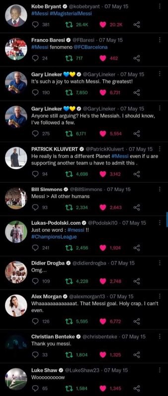 liamdahgoat's tweet photo. This was how the world reacted to that nasty Messi goal against Bayern https://t.co/kjMug8U3dw
