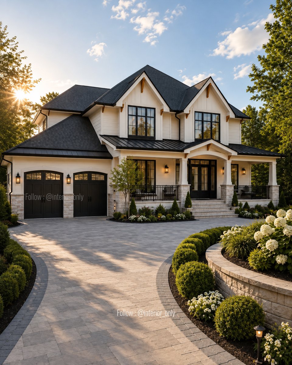interior_only's tweet photo. 🏡 Beautiful exteriors create unforgettable first impressions. Save this idea for your dream home. https://t.co/pb7QlMwdqL