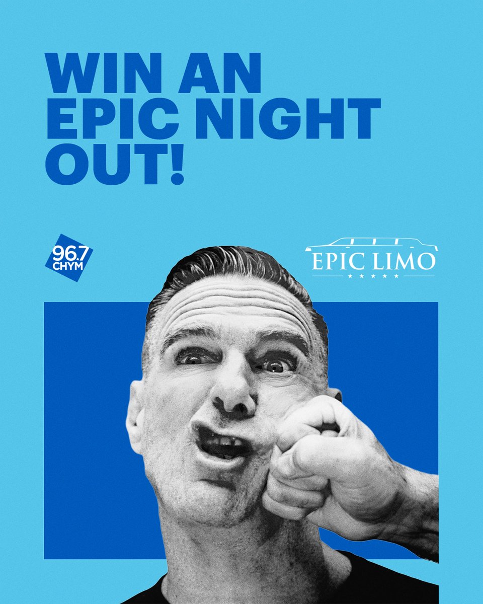 CHYM967's tweet photo. 🎸 The best summer memories deserve an epic soundtrack 🎶

🎶 Get ready to Make a Night to Remember with Bryan Adams at TD Coliseum in Hamilton on August 28. You'll even ride like a VIP with a luxury limo ride for two courtesy of Epic Limo 🚘✨

Enter now: https://t.co/aG2y6XprHm https://t.co/pD1s7OKvnV