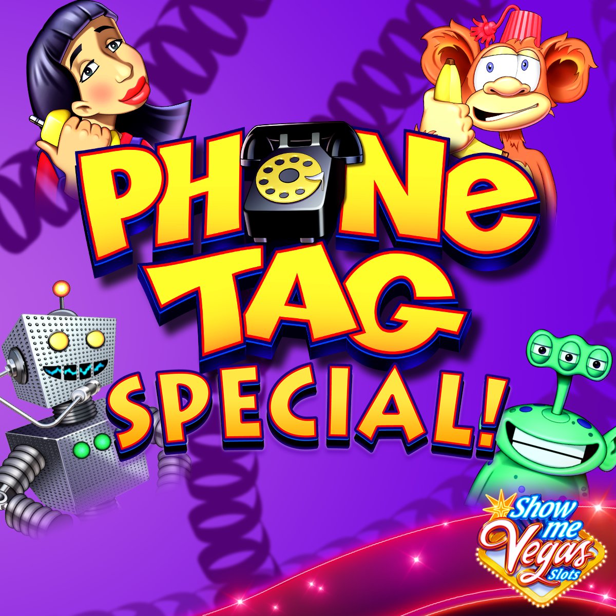 ShowMeVegasSlot's tweet photo. 📱💥 You’re it! Join our Phone Tag Special &amp; spin your way to fun rewards. Tag your friends, rack up coins with the Gossip Bonus, &amp; see who’s the last one standing! 🤳 Like this post &amp; grab your freebies here to play: https://t.co/ADP2wZouxJ
#PhoneTag #CasinoFun #Jackpots #Slots https://t.co/RTkxuzFuCO