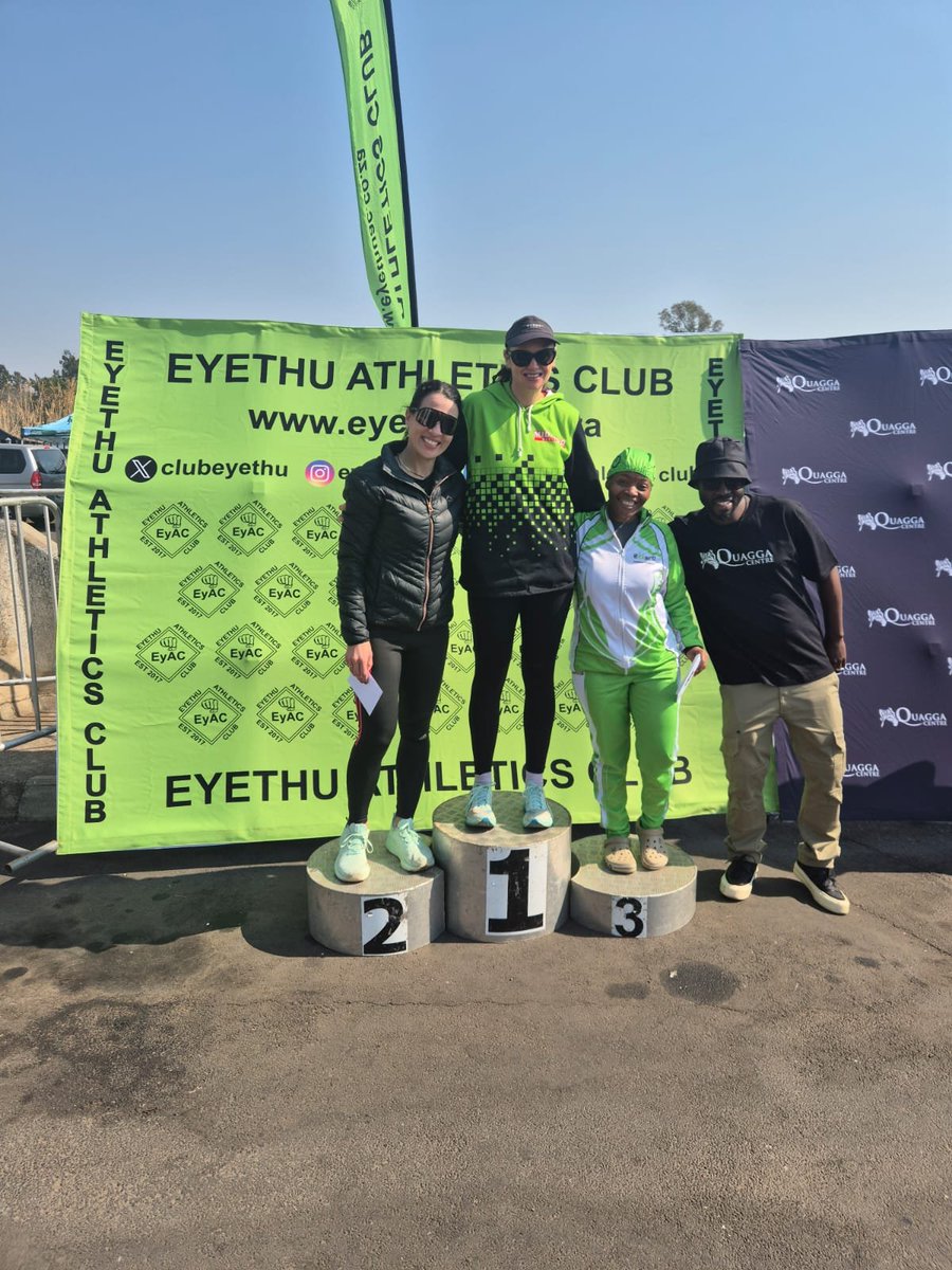 midrandstriders's tweet photo. ππ½ββοΈπ₯ **Midrand Striders making us proud at the Eyethu 21KM Fitness Challenge!** π
π₯ Carly β 1st Veteran
π₯ Sharon β 2nd Master
π₯ Me β 2nd Master
What a strong showing! πͺπ½ Congratulations, ladies! ππ½π
#MidrandStriders #Eyethu21KM #RunningCommunity https://t.co/GicicSo9GF