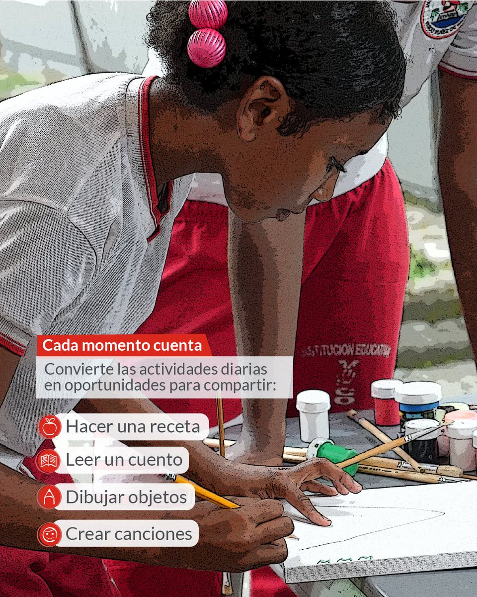 savechcolombia's tweet photo. 📚✨ ¡Cada día es una oportunidad para aprender en familia!

El hogar es el primer espacio donde niñas y niños descubren, exploran y fortalecen sus habilidades. Con pequeñas acciones cotidianas, las familias pueden acompañar su aprendizaje y hacer de cada momento una oportunidad para crecer juntos. ❤️

❤️ Leer, conversar, reconocer sus esfuerzos y compartir momentos de juego son acciones sencillas que fortalecen la confianza, la curiosidad y el deseo de aprender.

Porque aprender también es compartir, acompaña a tu hijo o hija en esta aventura y hagan del hogar un espacio para crecer 🏡

#CrianzaConAmor #NiñezFeliz #MomentosEnFamilia #Niñez #SavetheChildren #Buenaventura