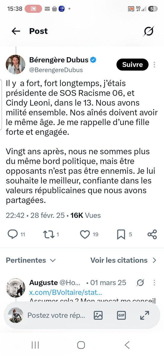 julienne1773's tweet photo. On comprend mieux cet esprit délateur de 39-44 chez @BerengereDubus quand on découvre qu'elle a été pdte de #sosracisme, officine qui traque des FDS au profit de l'immigration. Maintenant au service de @knafo_sarah er @Reconquete_off Comment pouvez-vous vous prétendre patriote ? https://t.co/KGe0cByFa6