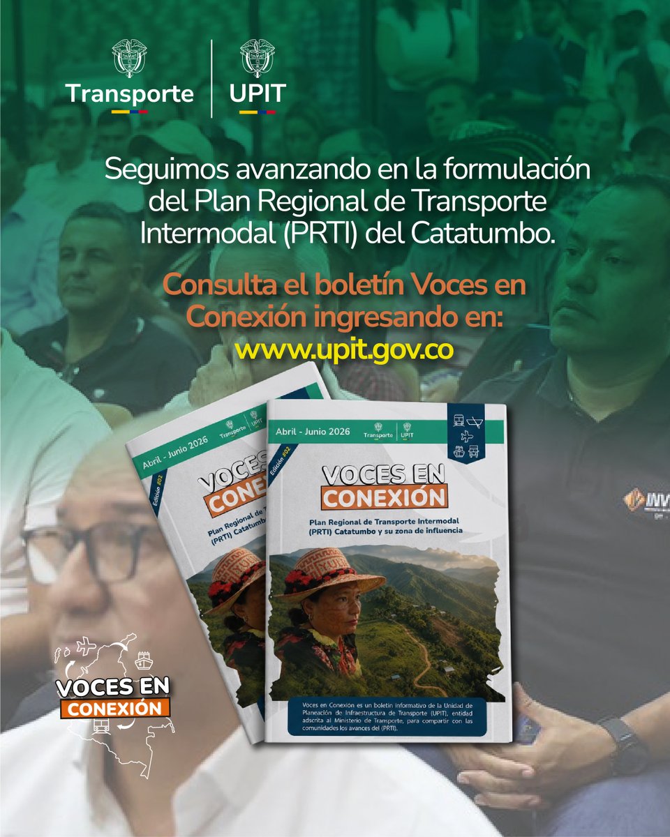 UPIT_Col's tweet photo. Desde la #UPIT avanzamos en la formulación del #PRTI del Catatumbo con espacios virtuales que fortalecen y consolidan insumos para una planeación de infraestructura de transporte más integrada y sostenible.

Consulta Voces en Conexión Catatumbo en: https://t.co/4yQnTe11Ck https://t.co/FxiETWoQvK