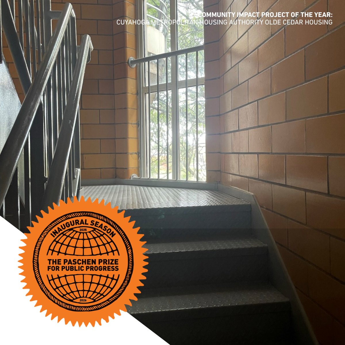 fhpaschen's tweet photo. 🏆 Congrats to the team behind Cuyahoga Metropolitan Housing Authority Olde Cedar Housing, winner of the 2026 Paschen Prize! #BuildWithPaschen https://t.co/UsZvlLEvFt