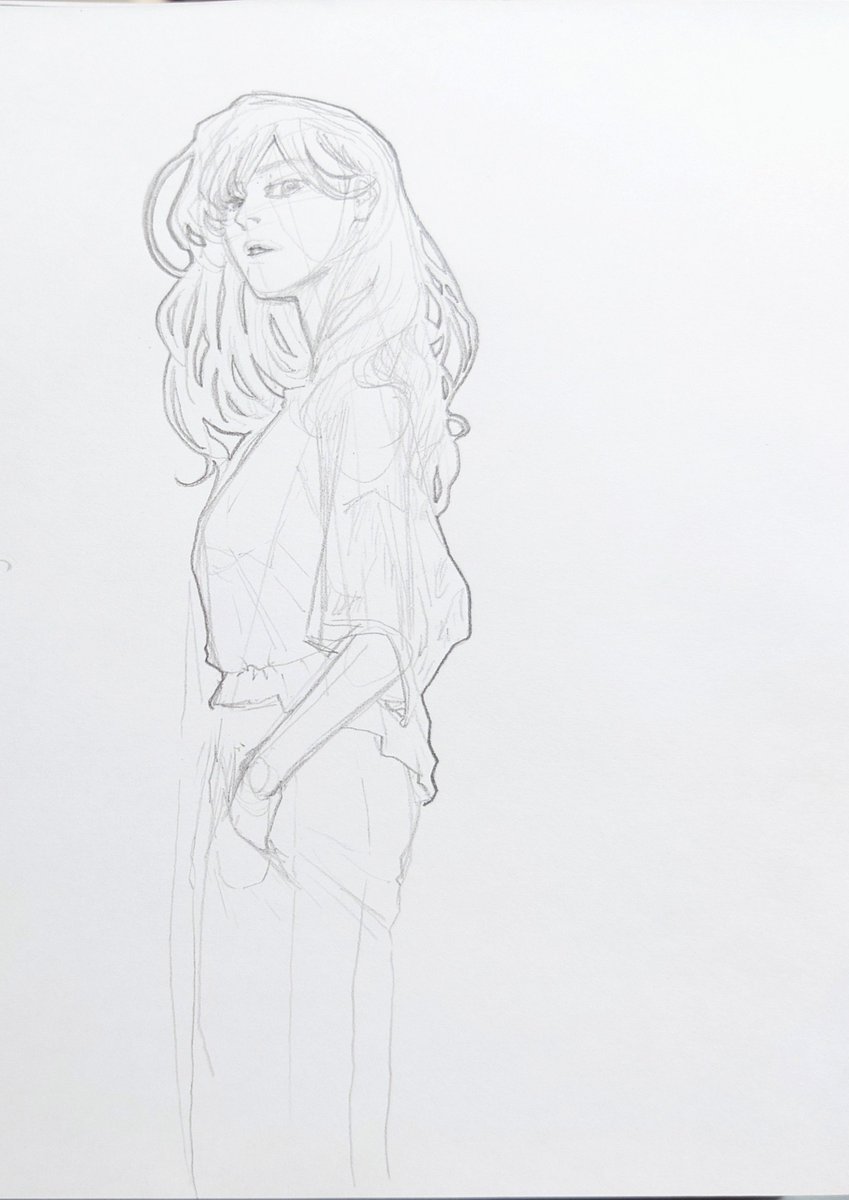 azpiys's tweet photo. 左側に更なる落書きしてたけど
消しました
 #アナログ絵  #pancildrawing  #illustration  #お絵描き  #オリジナルイラスト https://t.co/ikzMgzDPXm