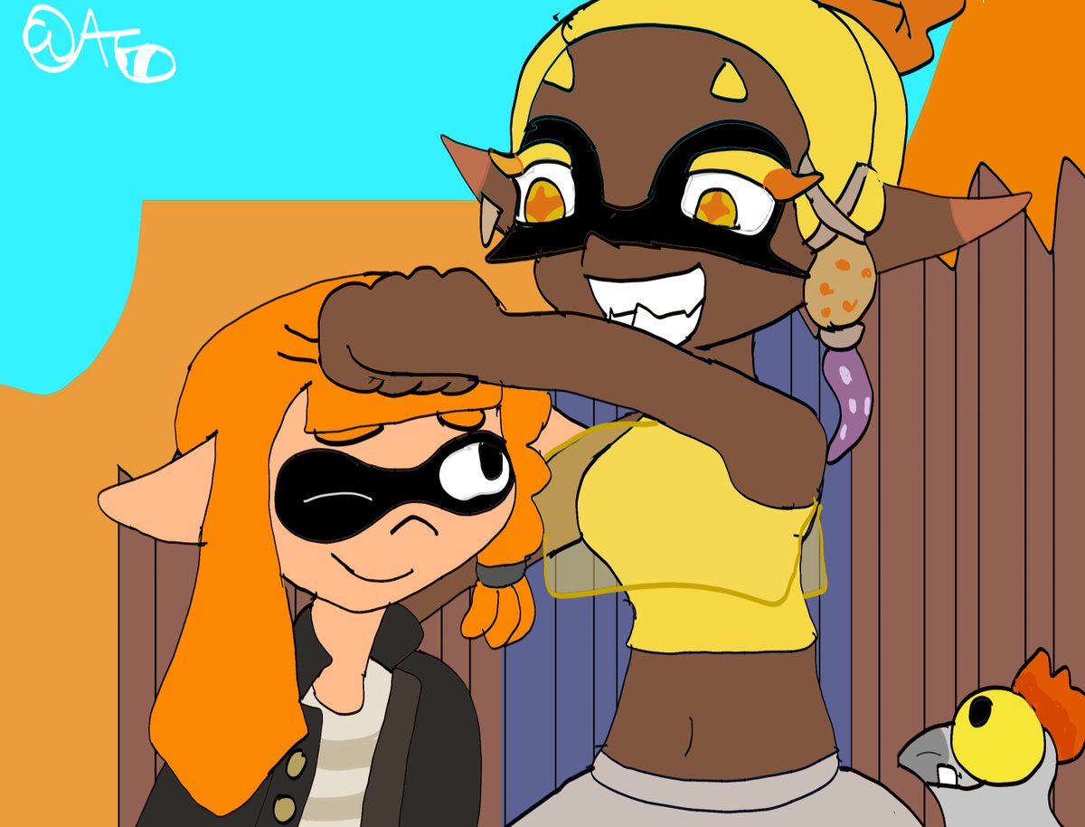 artsy_tanuki's tweet photo. #DeepCut reposts for their introduction upon this day!
#Splatoon3 #Frye #Shiver #BigMan https://t.co/HGX5i8ztQZ