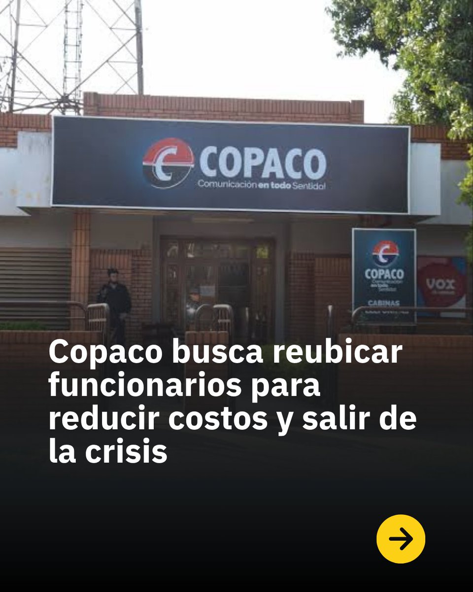 centralradiopy's tweet photo. 📡 Copaco busca reestructurarse, reducir costos y volver a competir con tecnología de punta |

El gerente comercial de @COPACO_SA, Gilles Demars, explicó que la compañía atraviesa un proceso de reorganización que incluye la reubicación de funcionarios, la modernización de servicios y nuevos acuerdos tecnológicos para recuperar competitividad. 

♦️ Uno de los principales problemas es la alta masa salarial frente a una estructura que todavía responde a tecnologías y formas de trabajo del pasado. 

📊 Actualmente Copaco cuenta con 2.200 funcionarios, y cerca del 45% trabaja en el interior, donde varias oficinas están próximas a cerrar o requieren reorganización.  

📌 Demars agregó que la empresa lleva tres meses consecutivos con salarios al día y sostiene que, con ajustes de gestión y nuevos acuerdos, Copaco puede recuperar el protagonismo tecnológico que tuvo en el pasado. 

⛓️‍💥 Más info en el link de nuestra bio.

#1140AM📻