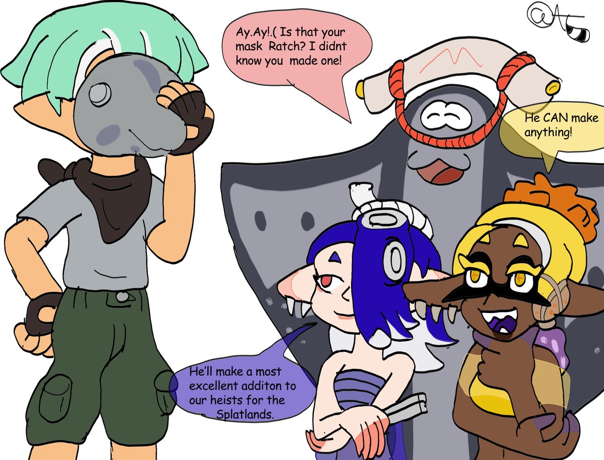 artsy_tanuki's tweet photo. #DeepCut reposts for their introduction upon this day!
#Splatoon3 #Frye #Shiver #BigMan https://t.co/HGX5i8ztQZ