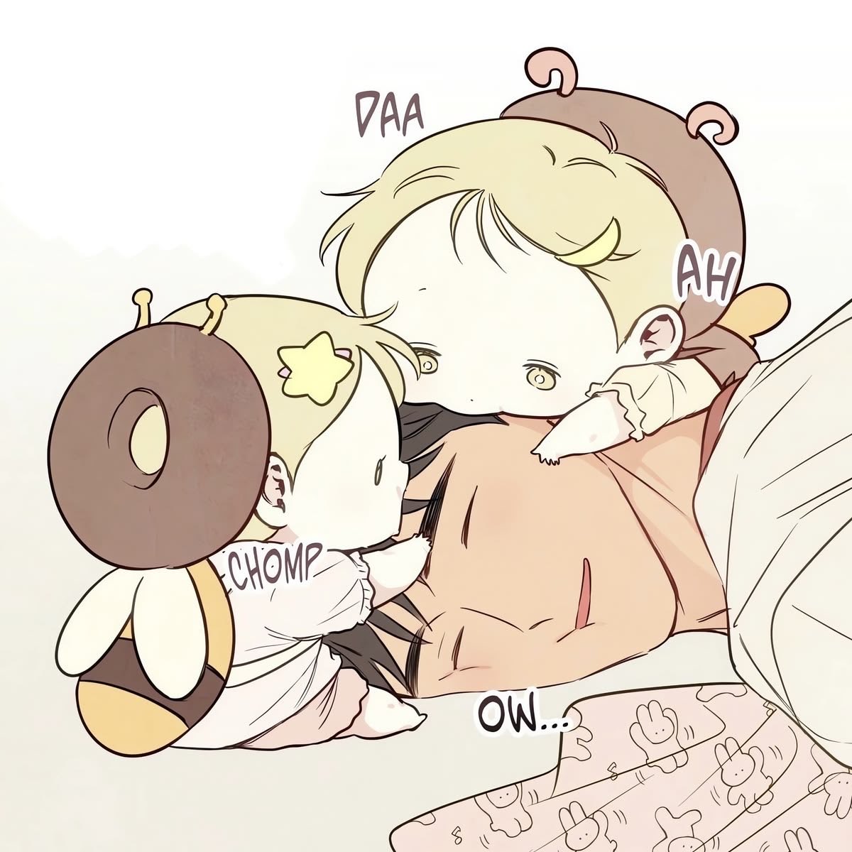 liuhyeonn's tweet photo. I recently found out that the bug outfits aren’t outfits at all but little cushion backpacks to help babies avoid hitting their heads if they fall backwards &amp; I’m just like 🥹. That’s so cute &amp; a genius invention. #SacredSerpentSeduction https://t.co/00p4naJU7Z