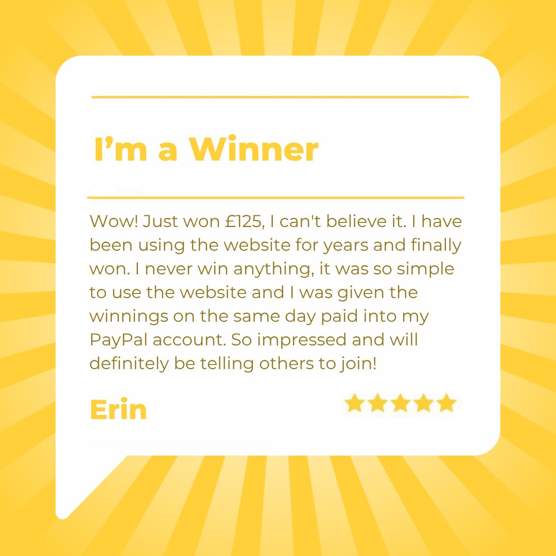 pickmypostcode's tweet photo. Congratulations Erin on winning money completely for free!🎉

"It was so simple, and  I was given the winnings on the same day"

💸 For your chance to win, join Pick My Postcode today!💰

#PickMyPostcode #PMP #Money #FreeMoney #Win #Free #WinMoneyOnline #trustpilot https://t.co/FsI2Zi70vM