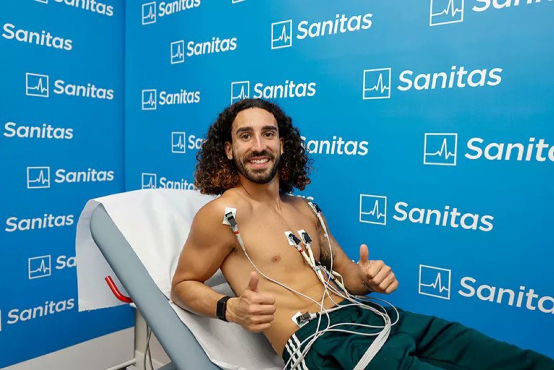 FabrizioRomano's tweet photo. 🚨 Marc Cucurella: “I watched all those magical nights and the remontadas at the Santiago Bernabéu, and all the Champions League titles they lifted”.

“To be part of this myself now… it’s a huge responsibility, but also a beautiful and very important challenge”. https://t.co/Ms7c3KHitv