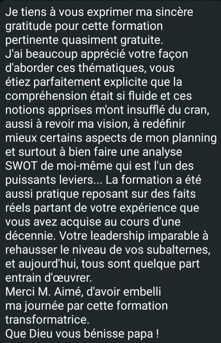 AimKazika's tweet photo. Les retours de deux participants à la formation sur le leadership, développement personnel et soft skills. 👇 https://t.co/hV4bxxcfsU