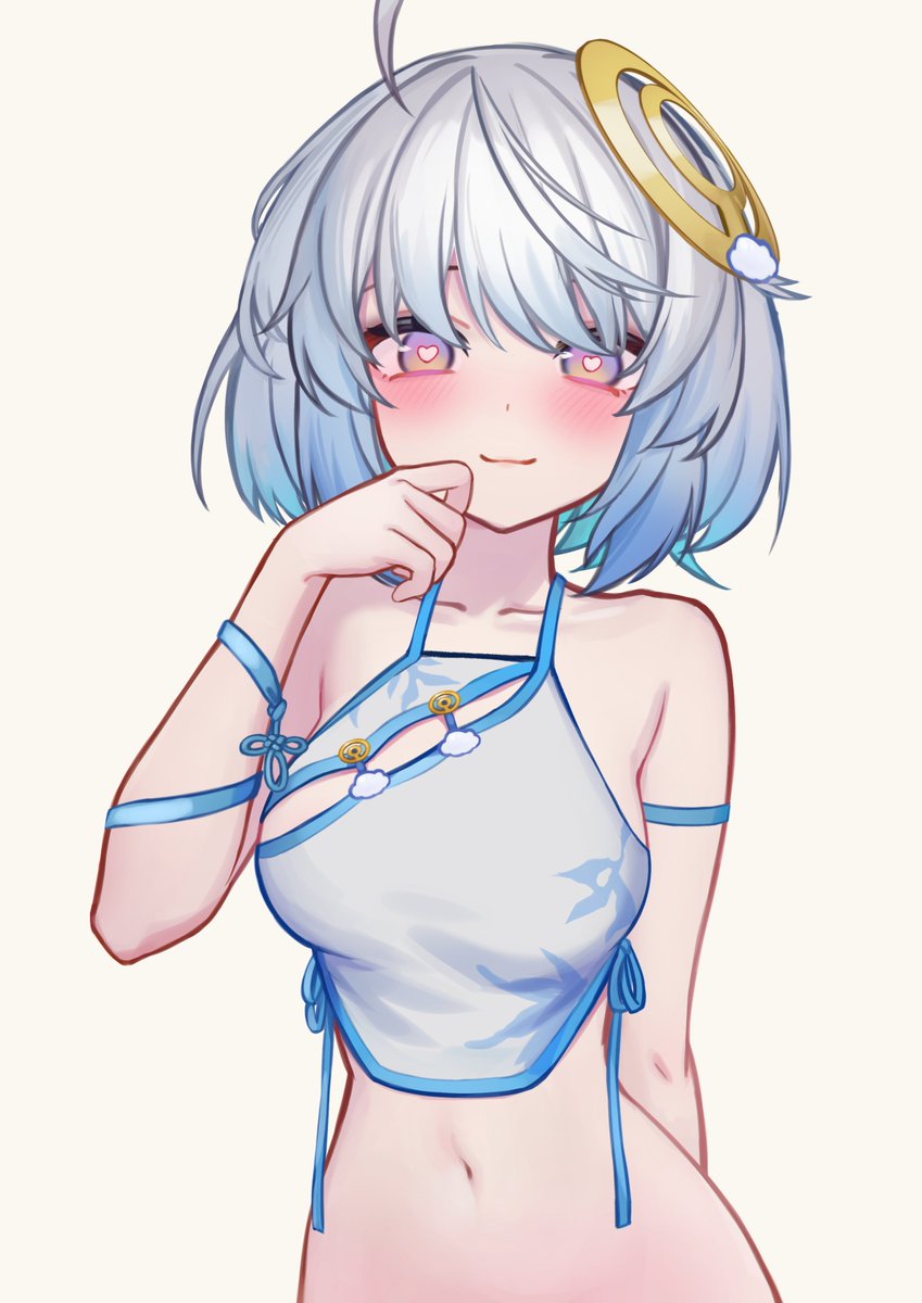 ChiyanBonsaiBox's tweet photo. 在搜尋各種服裝時看到了這件
讓悠白來穿穿看吧！
 
#UbyeSkyArt https://t.co/tzSV3bbl2U