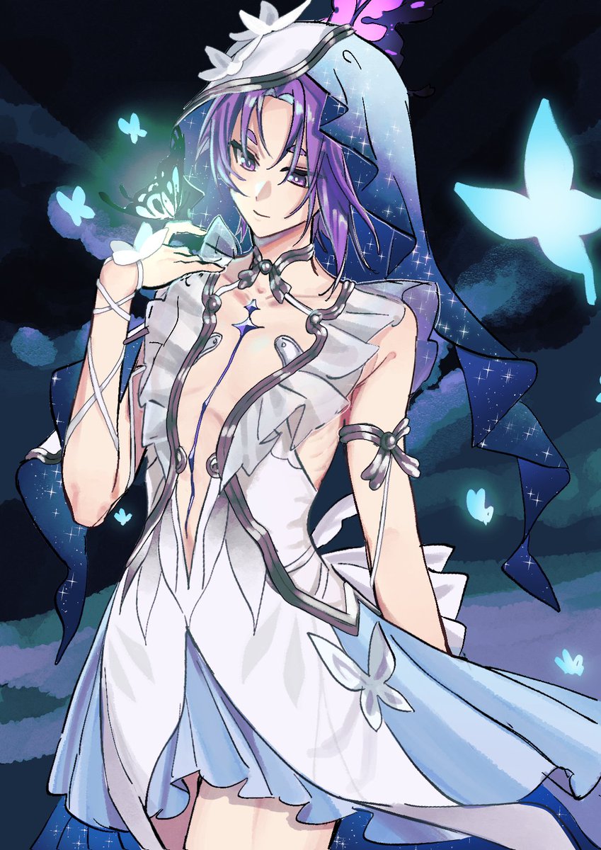 breedafool's tweet photo. Had a lil line art swap collab with @RE_0rie !!!
Was so fun!! Thank you for drawing reo in wuwa costumes with me!! 🥺💜 https://t.co/UogsNbNZBW