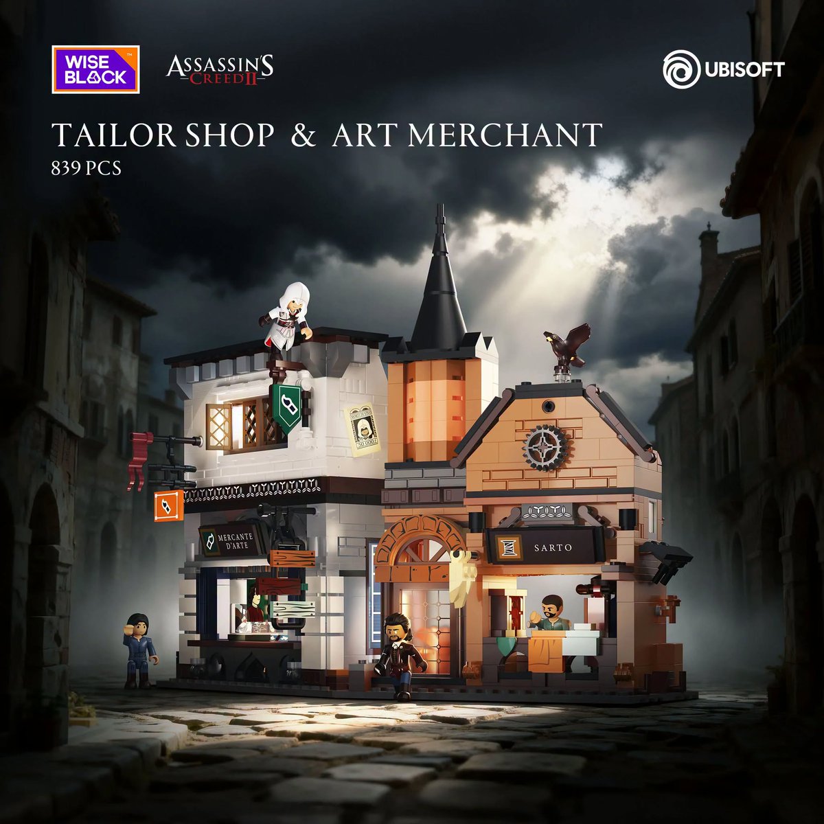 Gremio_Sombras's tweet photo. Ya esta disponible para su reserva el Set de la Sastreríaa y la tienda de Arte de WISEBLOCK  de Assassin's Creed 2  😍

Disponible aquí: https://t.co/pCv9Da5etp

#Ubisoft #AssassinsCreed #MundoAssassin #GamerComunity #ezioauditore https://t.co/lFk7PGn0aN
