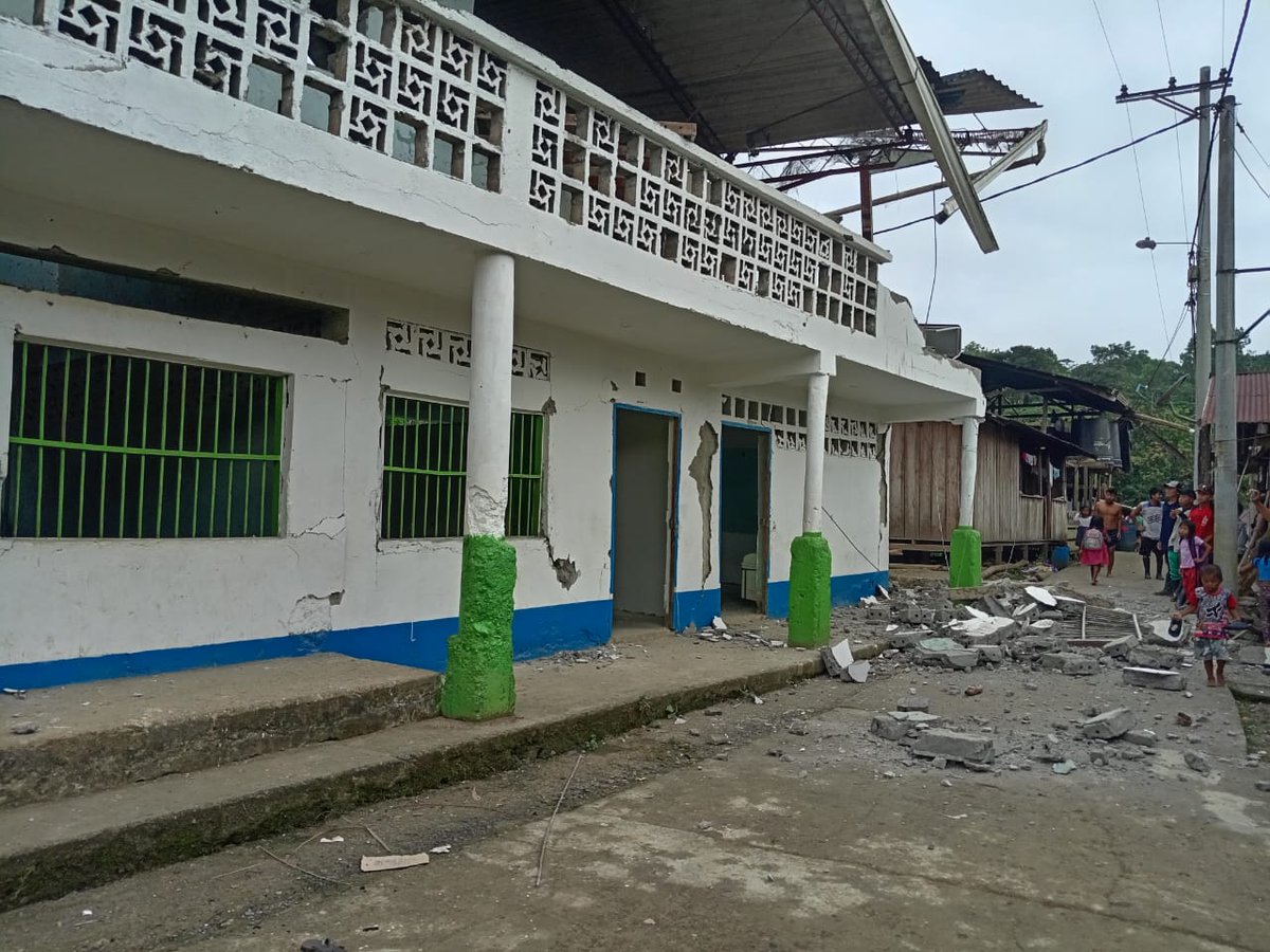 elespectador's tweet photo. Así reportan las afectaciones desde la comunidad indígena Katrú en Chocó. https://t.co/WxDpQADRDM
