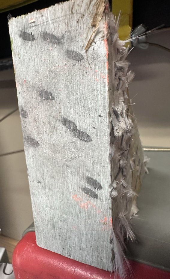 FWD_Publishing's tweet photo. Not a surprise but you have to start somewhere - results from a dozen shots from a 12-gauge at 10 m with 8-shot game load c.370 m/s does only the most superficial damage to Class 5 Ballistic Fibreglass at 0 deg. and bounces off even at very modest angles. #ballistics https://t.co/LDf8kJPpfU