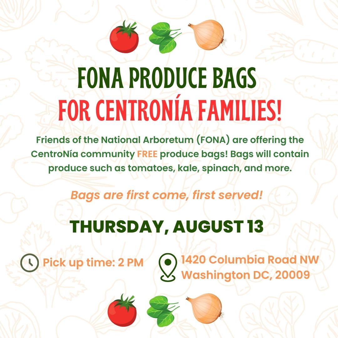 CentroNia's tweet photo. CentroNía Parents and Staff, August 13th will be the last day to get your free #FONA produce bag! 🥕

The produce bags contain produce such as tomatoes, spinach, and  more. Don't miss out! Bags are first come, first served.

#centronia #familyservices #healthyliving #community https://t.co/6LGllOlAk9