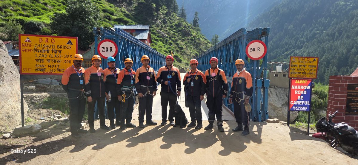 13Bnndrf's tweet photo. #shrimachailmatayatra2026
The 13th Battalion NDRF Special Mountain Rescue Teams have been deployed along the Shri Machail Mata Yatra routes to assist pilgrims and respond to any disaster situations.
@NDRFHQ https://t.co/bAcDSRY9BL