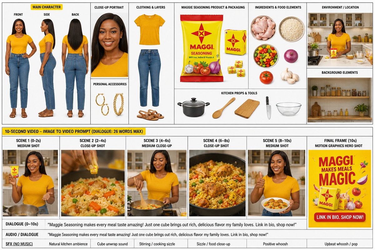 OlatundeAI's tweet photo. My AI influencer is also SLAYING in the kitchen. No apron, slay queen outfits. 

I'm drooping the full tutorial guide now.
Walk with me. https://t.co/pKTQqrunBU