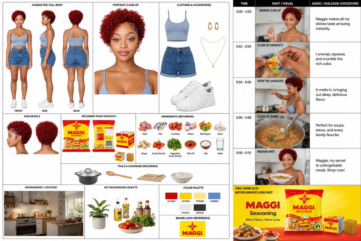 OlatundeAI's tweet photo. My AI influencer is also SLAYING in the kitchen. No apron, slay queen outfits. 

I'm drooping the full tutorial guide now.
Walk with me. https://t.co/pKTQqrunBU