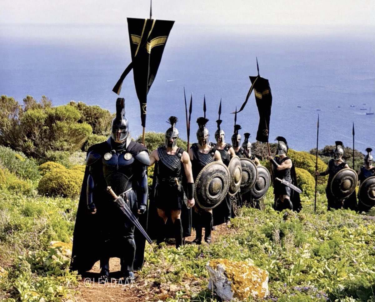 NolanAnalyst's tweet photo. New look at Benny Safdie as Agamemnon from the book Filming The Odyssey https://t.co/FcyZPIcmtg