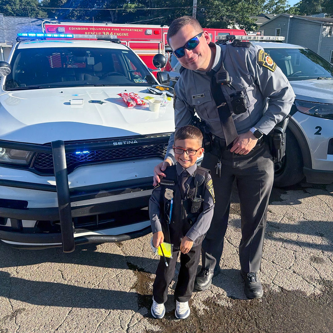 PAStatePolice's tweet photo. Troopers across the Commonwealth joined other first responders for National Night Out. Personnel enjoyed meeting and talking to members of the communities that they serve. https://t.co/GFclOdTvHc