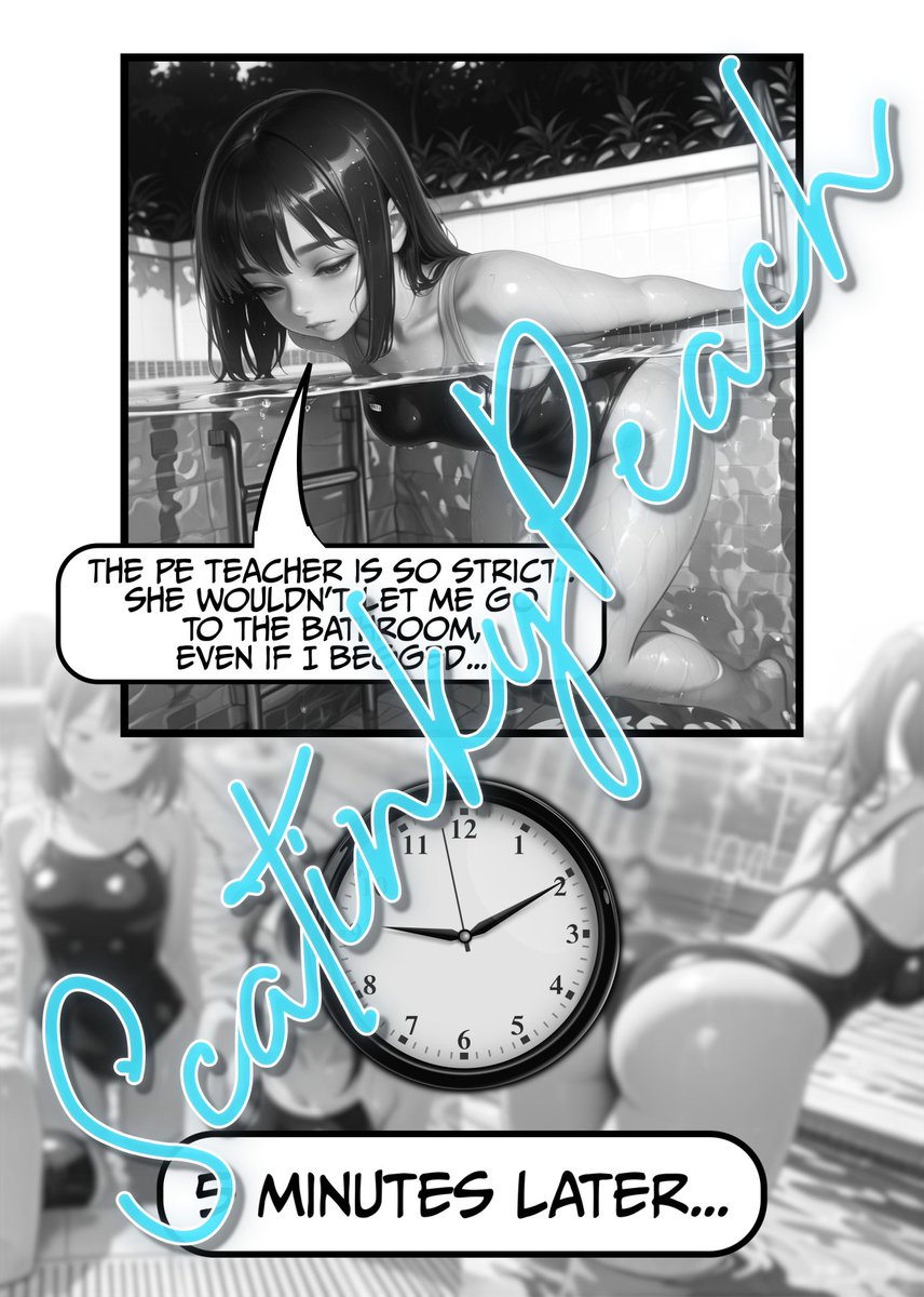 ScatinkyPeach's tweet photo. Scat Long Stories (SLS) #2 - "Desperate in the Pool, Aiko's drama"
Full Content + Colored Version: Exclusive to "Scat Lover" subscribers on Patreon.
*Samples 1/3: https://t.co/P54KwnlTzn