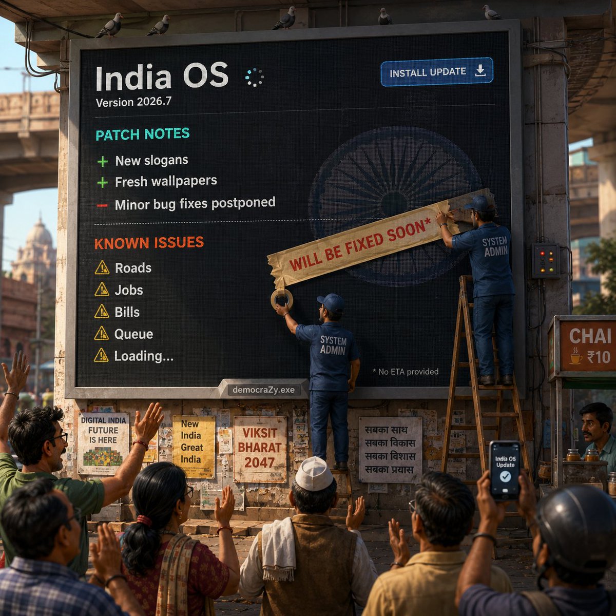 democrazydotexe's tweet photo. @abhijeet_dipke are we finally updating? https://t.co/aHREZxdCU7