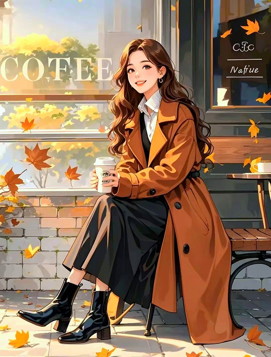 TessJohnsomyvj's tweet photo. Sunny autumn afternoon, iced coffee in hand, golden leaves crunching under my boots ， https://t.co/292psgfWzi