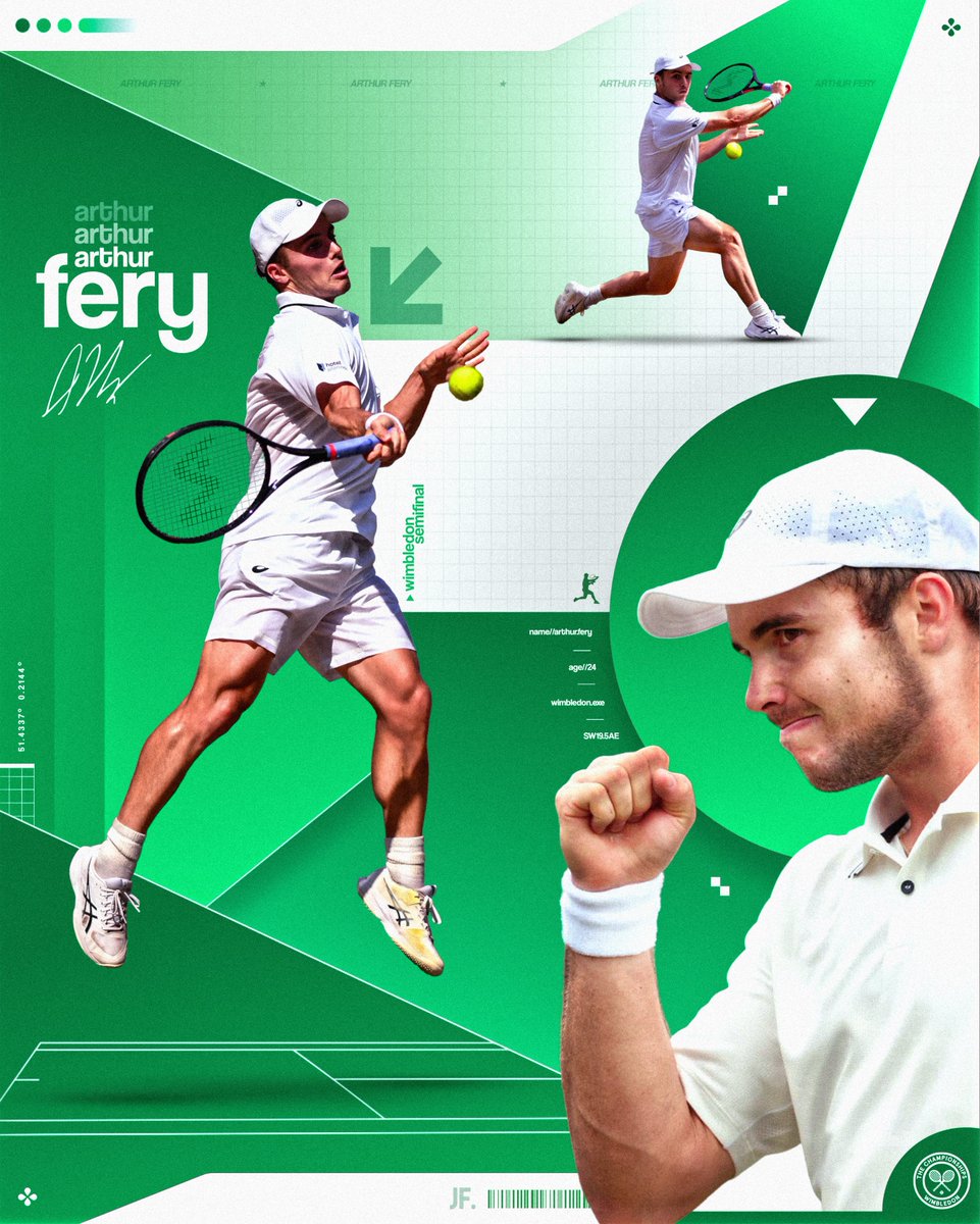 fry_design1's tweet photo. Bit late to Wimbledon, but what a run to the semis for Arthur Fery! 🎾🇬🇧

@Wimbledon 

#arthurfery #wimbledon #semifinal #sw19 #centrecourt https://t.co/DZJddlvYMl