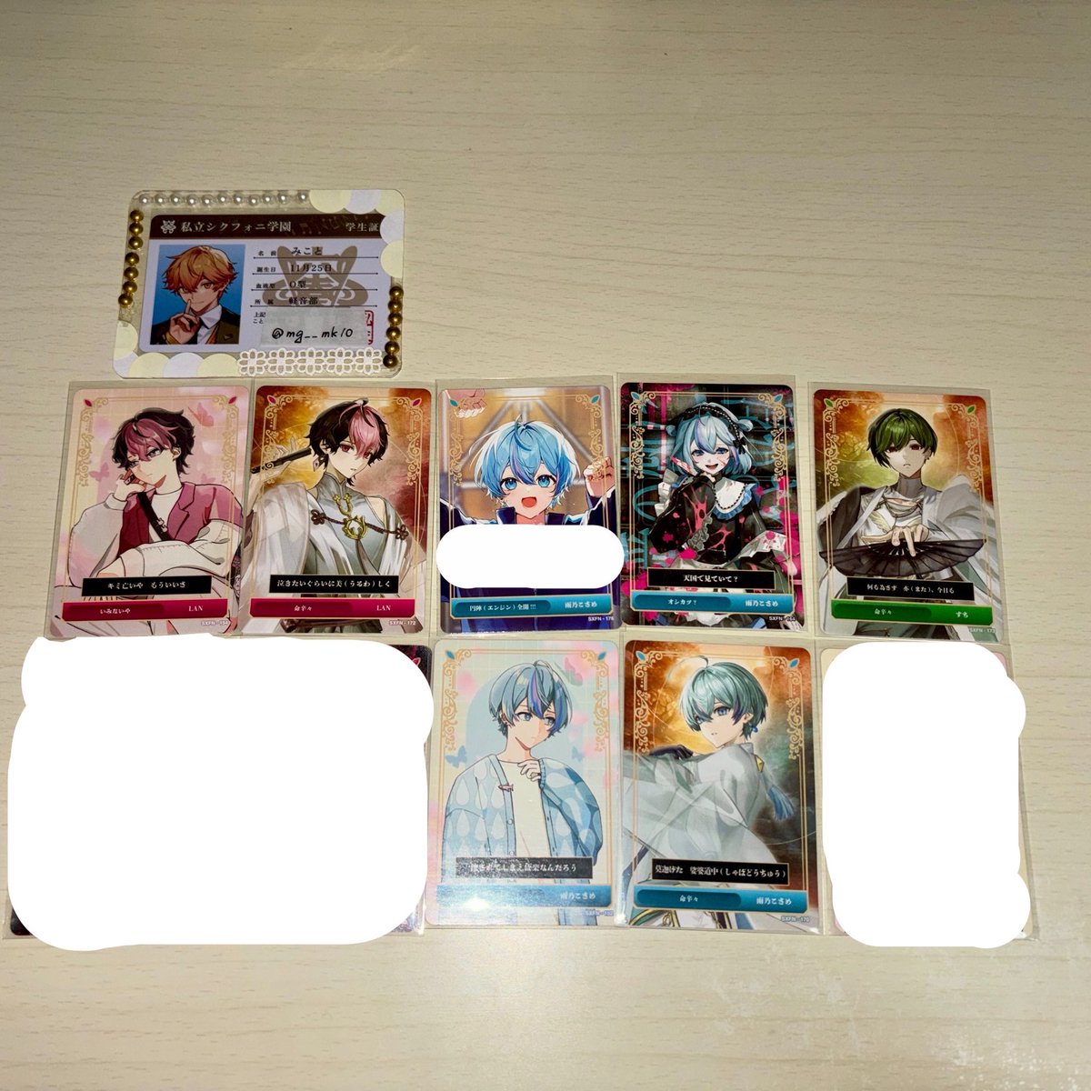 mg__mk10's tweet photo. 更新【交換】

シクフォニ トレーディングカード 第6弾

譲:画像のもの

求:👑

郵送でのお取引となります。
ALT、リトリンご参照ください。
https://t.co/ovD8IVcOJQ

お気軽にお声掛けください🙇🏻

#シクフォニグッズ交換 https://t.co/87IogeSNb5