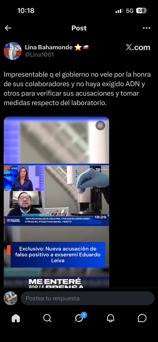 Filgueirapipe's tweet photo. @Lina1061 @DiarioLaHora Jajajaja iba a preguntar si el post defendiendo a  Flores es en serio… pero después de leer que pide test de ADN por drogas, prefiero ahorrarme la pregunta y tomar por cierta la ignorancia o falta de razonamiento. https://t.co/35c1lbCVKe
