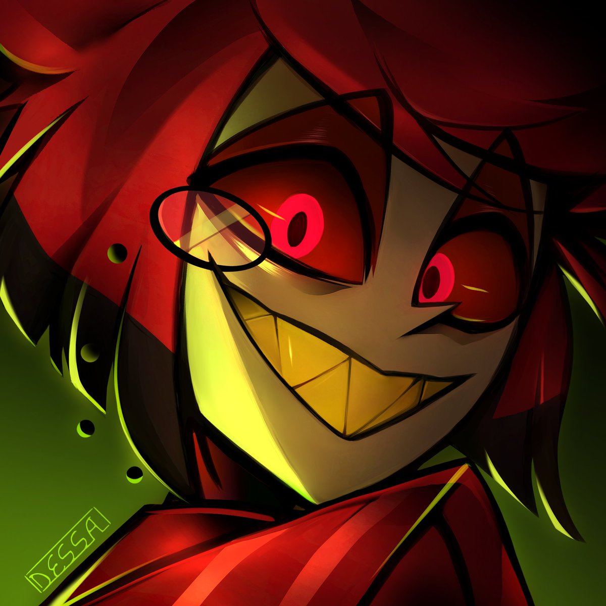 Dessa_nya's tweet photo. "Aha, what did you say?"
#HazbinHotel #Alastor

My sticker for a local Discord server. https://t.co/ywORDsXuHI