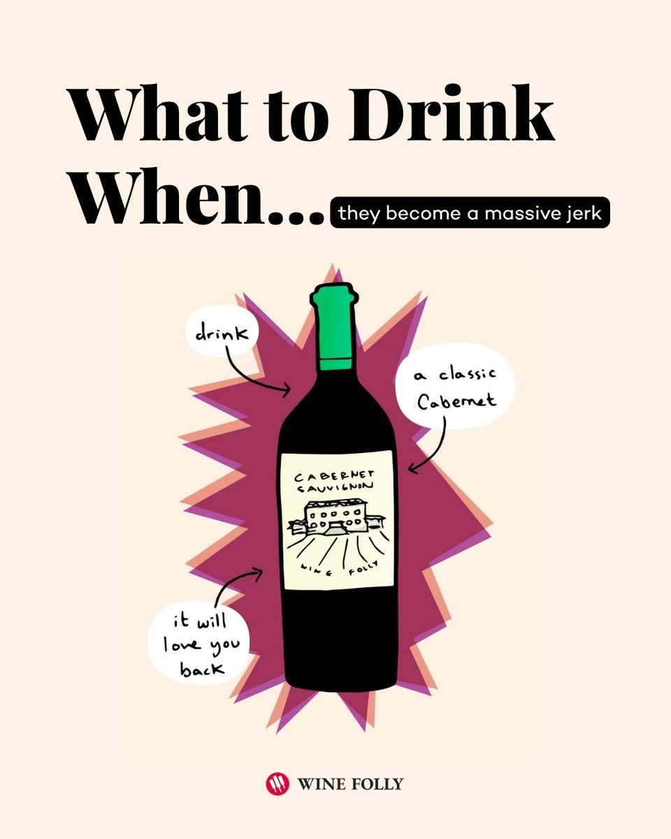 WineFolly's tweet photo. Heartbreak comes in many forms. Romantic. Platonic. Professional. Whatever the relationship, there's probably a bottle that fits the mood. Not because wine solves your problems, but because the right pour can help you slow down, reflect, or celebrate a fresh start.
In this guide, we pair six classic breakup scenarios with wines that match the moment:
- They cheated on you? Treat yourself to Brunello di Montalcino. Life's too short to save the good bottle.
- You made the mistake? Reach for Tannat. One of the world's most tannic red wines, it's built for slow sipping while you do some honest self-reflection.
- The relationship simply ran its course? Pop a bottle of lees-aged sparkling wine. Sometimes a new chapter deserves bubbles.
- They turned into someone you barely recognized? Cabernet Sauvignon delivers the confidence, structure, and longevity every healthy relationship should aspire to.
- Unrequited love? Open something with a few decades behind it. A mature Madeira, Tawny Port, or Sherry offers perspective that's hard to rush.
- Long-distance goodbye? Rosé keeps things light. Chill the bottle, call your friends, and let tomorrow figure itself out.
Learn more at https://t.co/fetO7VvvoM
#breakup #summerlove #breakupwine