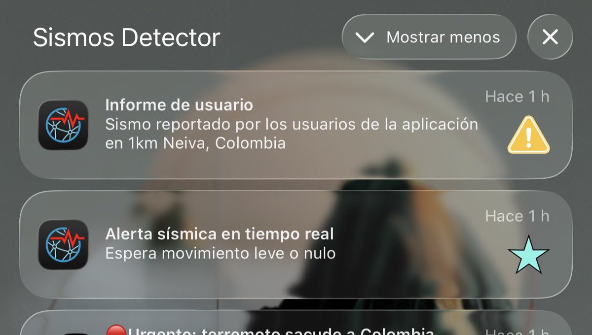 georgesaldanav's tweet photo. Muchachos, para los que tiene iPhone, esta aplicación avisó unos 20 o 30 segundos antes. Si funciona. https://t.co/O9xkz5anjt
