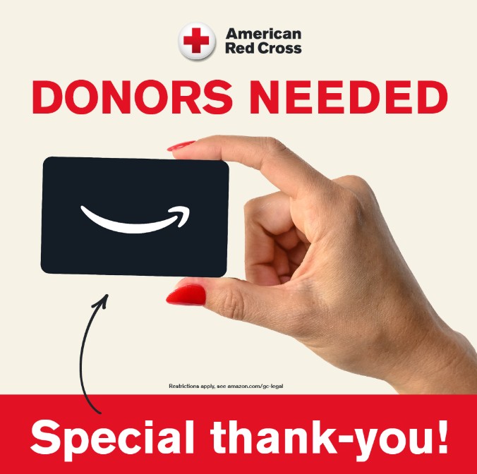 CTRedCross's tweet photo. The situation is serious! Help overcome a blood crisis for patients who depend on donors for lifesaving care. Come to give blood or platelets by 8/31 &amp; we’ll thank you with a $20 Amazon Gift Card by email. Help ensure blood is there when it’s needed most: https://t.co/iZmHjAEn8y https://t.co/L3P7YLLydj